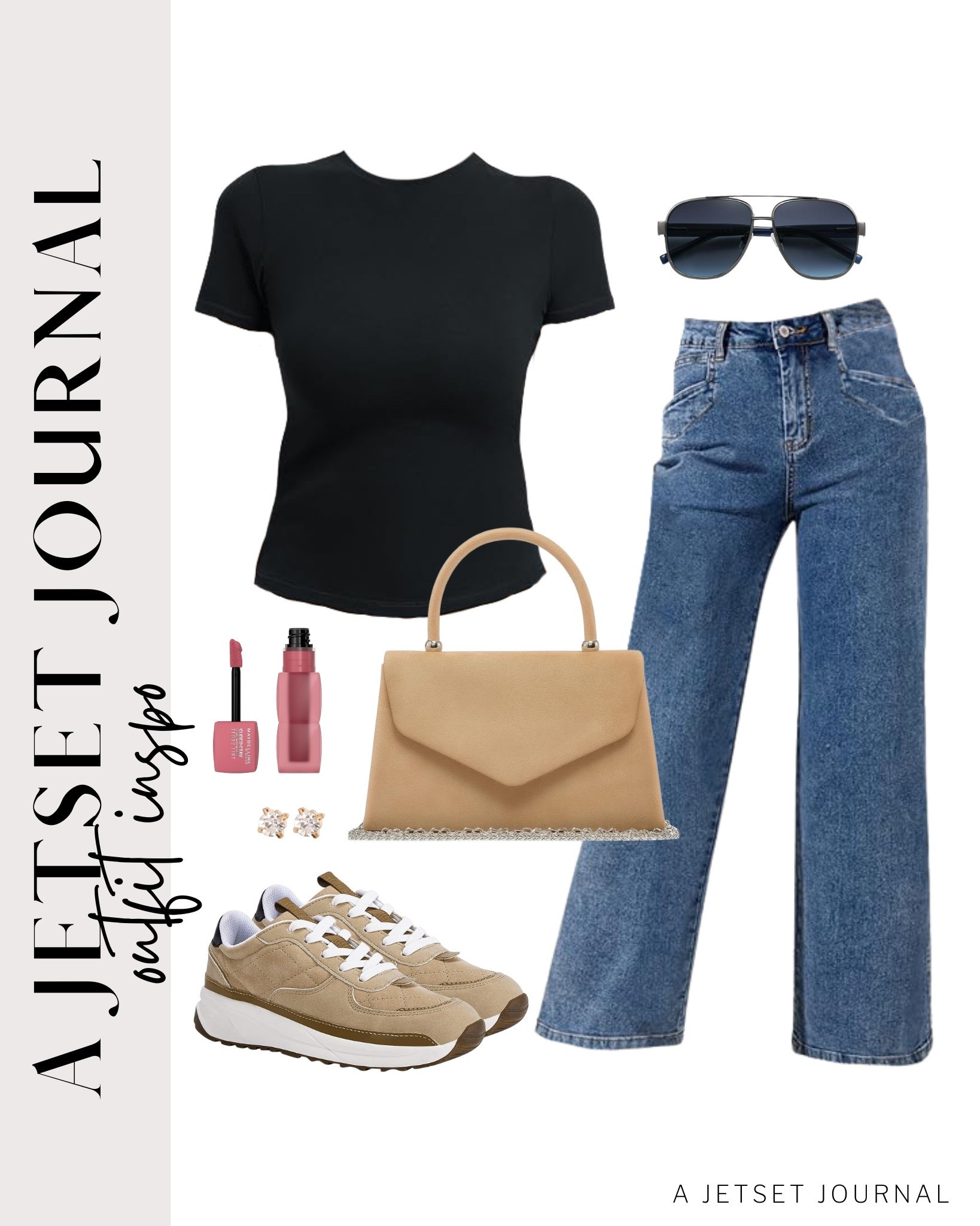 A basic top and jeans, with the right accessories, will make you look put together!
shortsleeve shirt, veja sneakers, wide leg jeans, maybelline lip tint, affordable style, look for less, ways to style, shoe inspo, shoe crush, amazon finds, affordable look, summer fashion, beauty must have, trendy style, fashion accessories, summer look, sporty style

#LTKU #LTKSeasonal #LTKStyleTip