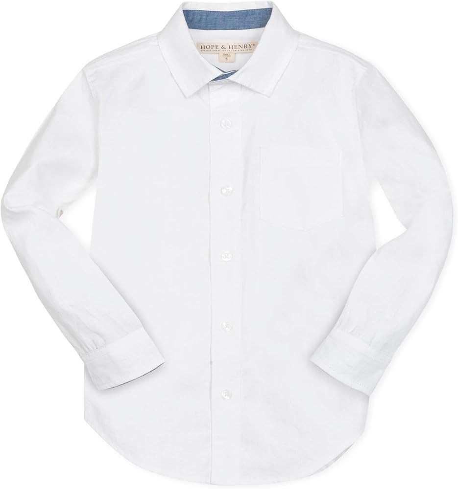Hope & Henry Boys' Linen Button Down Shirt | Amazon (US)