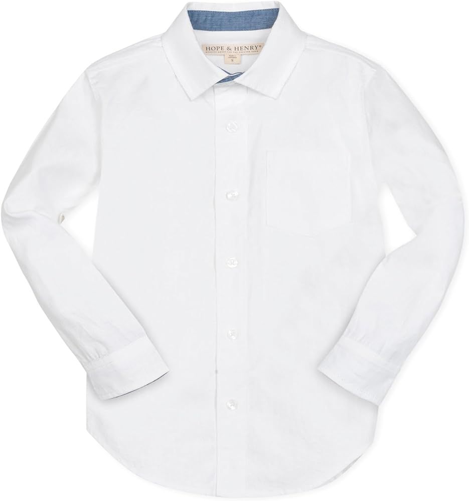 Hope & Henry Boys' Linen Button Down Shirt | Amazon (US)