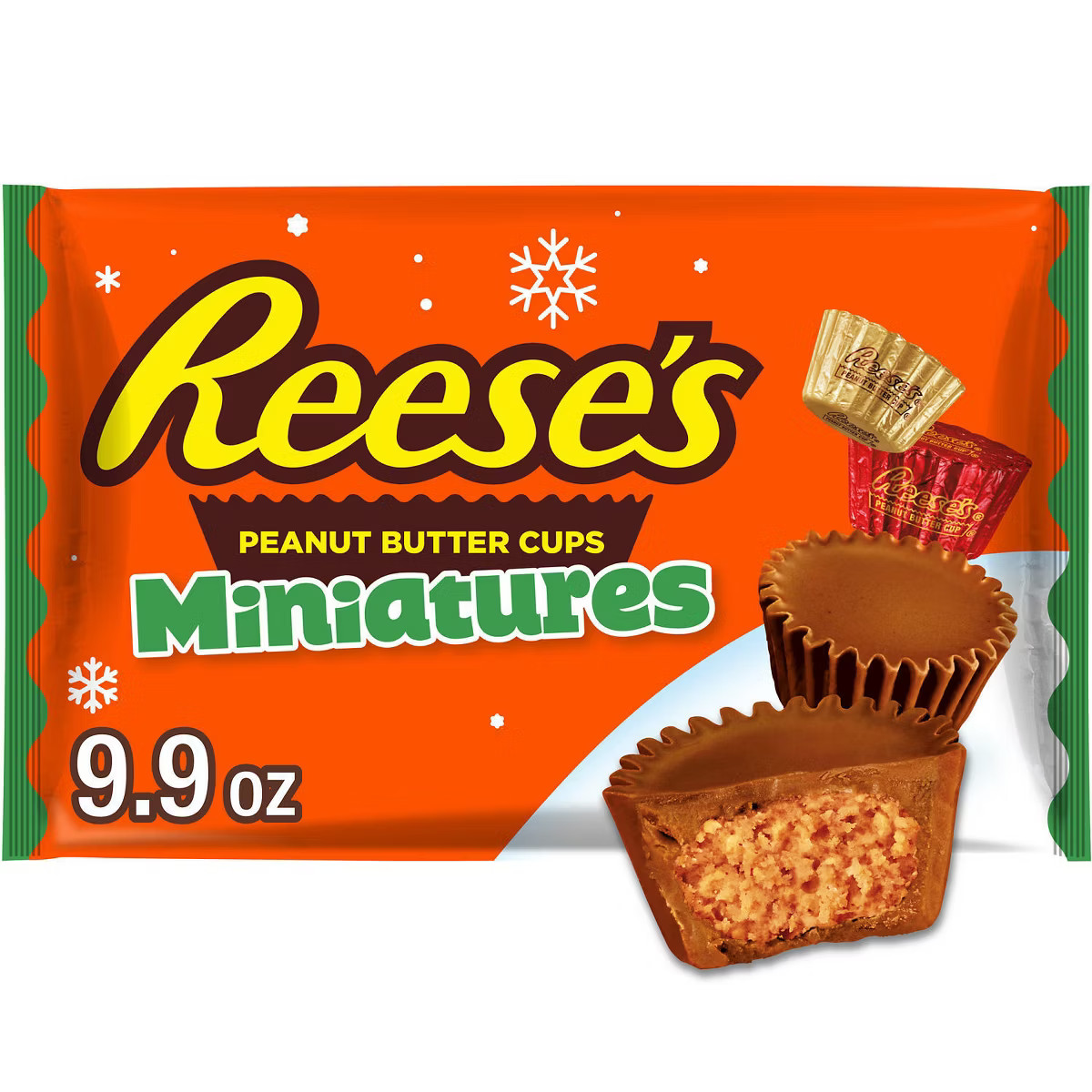 Reese's Chocolate Peanut Butter Cups Christmas Candy Miniatures - 9.9oz | Target