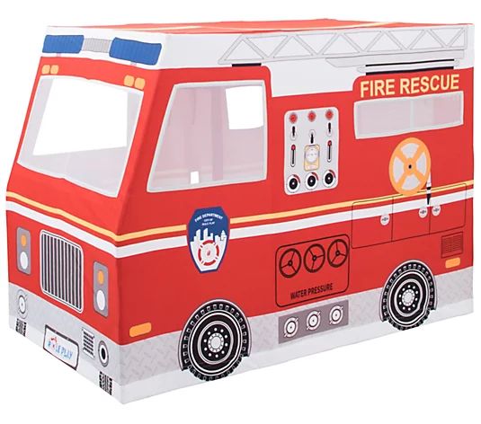 Role Play Deluxe Fire Truck Playhouse Tent - QVC.com | QVC