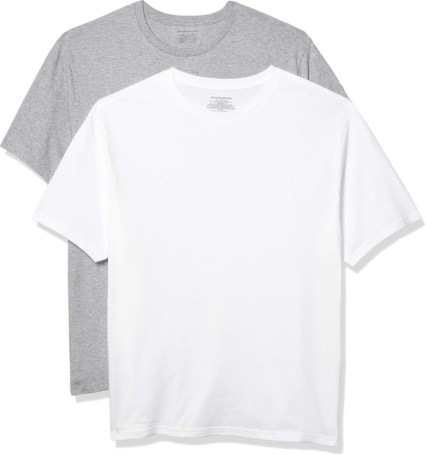 Amazon Essentials Men's Big & Tall 2-pack Short-sleeve Crewneck T-shirt Fit By Dxl | Amazon (US)