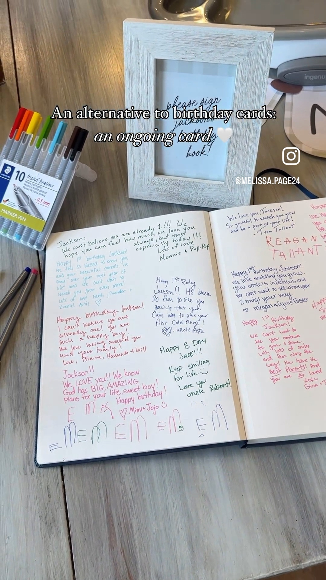 I love this idea of writing a letter to our son every year on his birthday and having it all in one place for him to look through when he’s older! And how special that everyone who played a huge role in his first year of life got to sign his birthday book as well! I can’t wait to continue this tradition as he gets older 💛

#LTKbaby #LTKfamily #LTKkids
