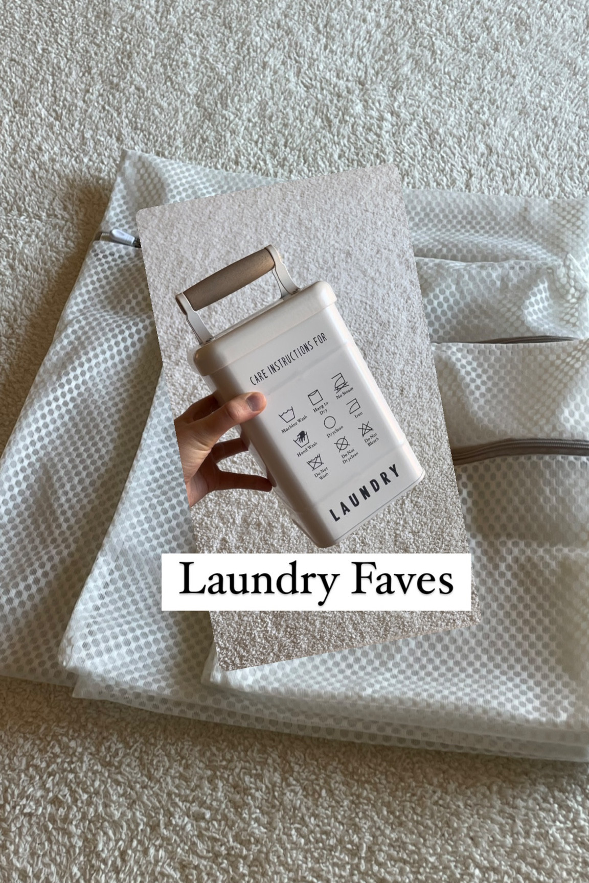 Had to share my delicate laundry bags because friends don’t gate keep their awesome finds!!!🫶🏼 they come as a set of 5 with three different sizes… the large is huge!! Perfect for blouses that might snag, swimwear, intimates, you name it! And how cute is this little laundry instructions bucket?! Because let’s be honest, who really knows what all those images mean?!

#LTKFind #LTKhome #LTKitbag