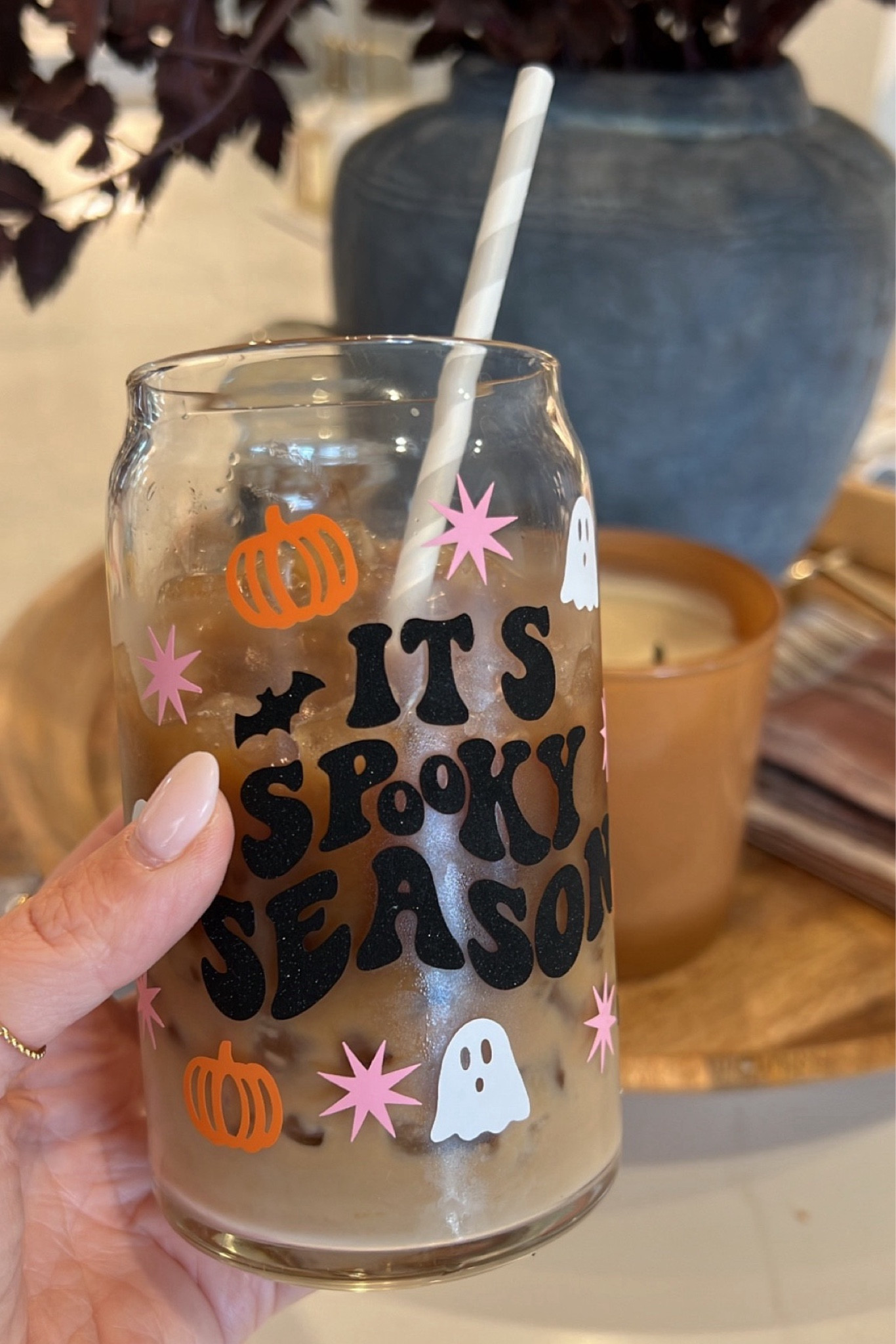 Festive Halloween drinkware // Etsy finds // coffee mugs, iced coffee glasses, home finds 

#LTKHome #LTKFindsUnder50 #LTKSeasonal