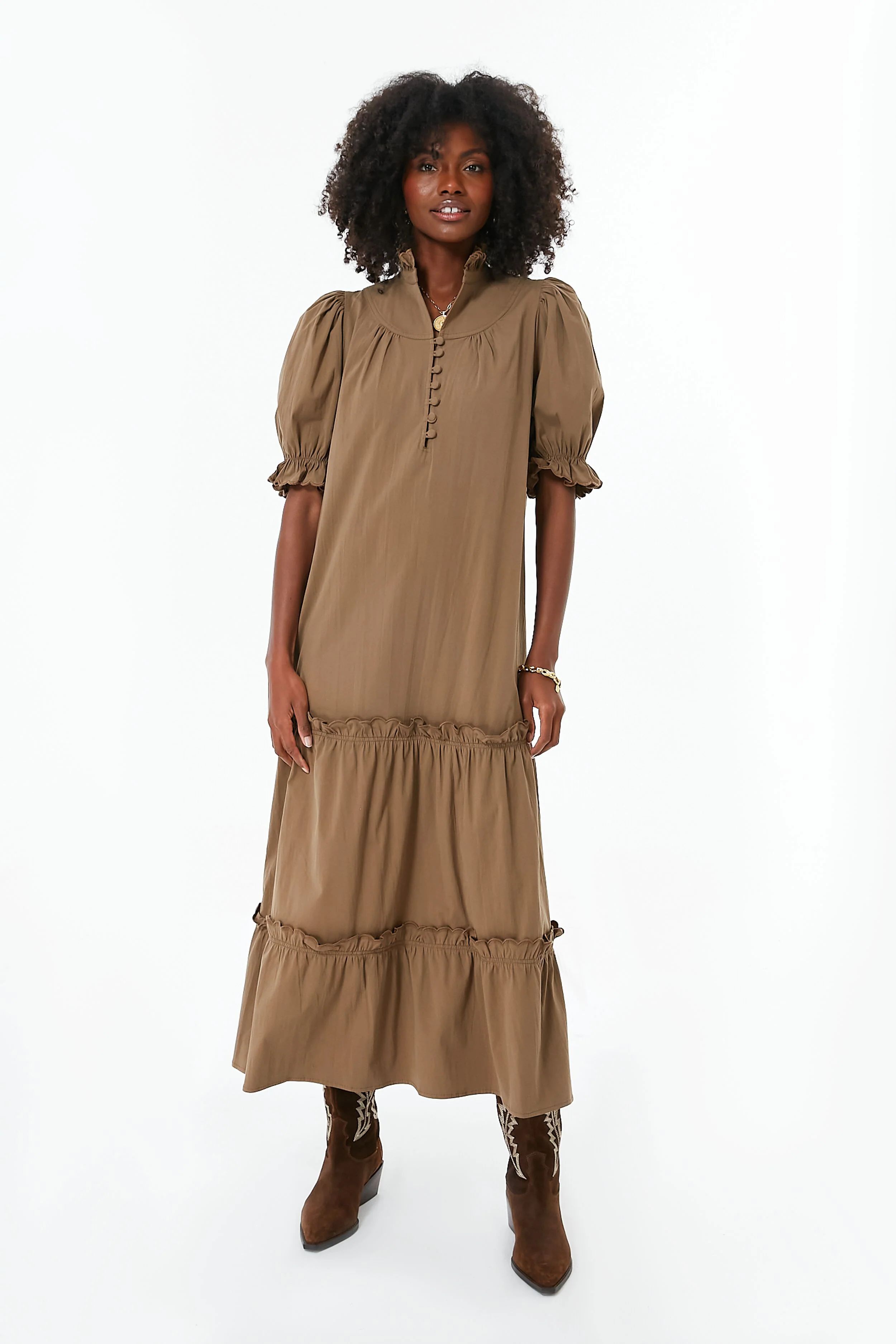 Chestnut Brown Selena Maxi Dress | Tuckernuck (US)