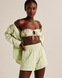 Women's Poplin Pull-On Shorts | Women's Bottoms | Abercrombie.com | Abercrombie & Fitch (US)