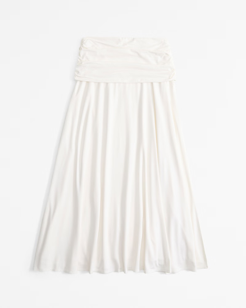 Foldover Knit Maxi Skirt | Abercrombie & Fitch (US)