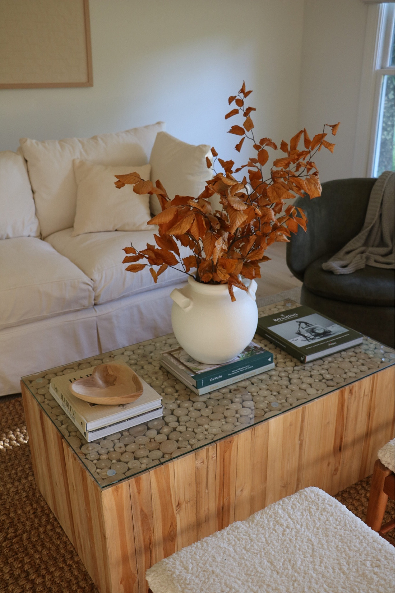 Slowly transitioning to fall 🍂I love these preserved beech leaf branches.

#LTKhome #LTKSeasonal