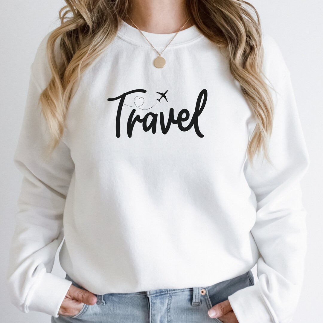 Airplane Travel Sweatshirt Vacation Plane Travel Gift for - Etsy | Etsy (US)