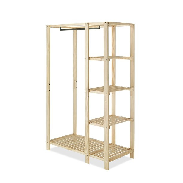Whitmor Slat Wood Wardrobe | Walmart (US)