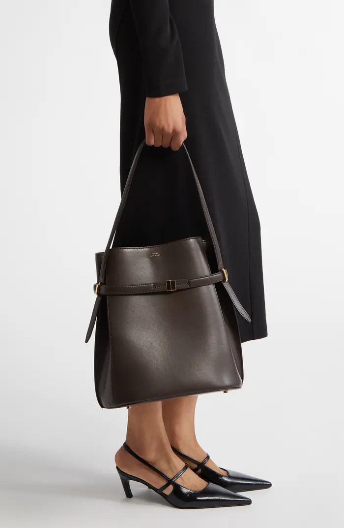 Belted Leather Bucket Bag | Nordstrom