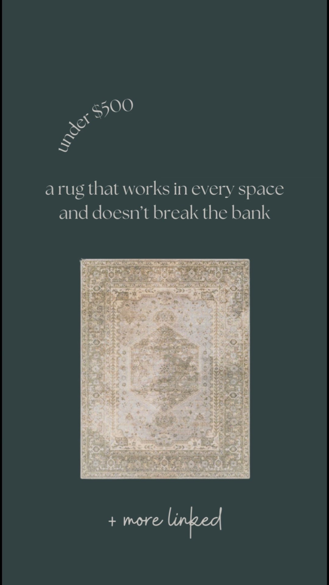 A rug can completely change how a room feels. Too small, too trendy, or too busy and the whole space falls flat. These are rugs that ground a room instead of competing with it.

Think soft patterns, lived-in textures, and timeless color palettes that work with traditional, cottage, and classic homes. The kind of rugs that layer easily with furniture, hide wear well, and still feel beautiful years down the road.

I’ve linked my go-to rug styles for living rooms, bedrooms, dining spaces, and entryways — all versatile, approachable, and easy to design around.

If your room feels unfinished, start with the rug. These are the ones I come back to again and again.

#LTKHome