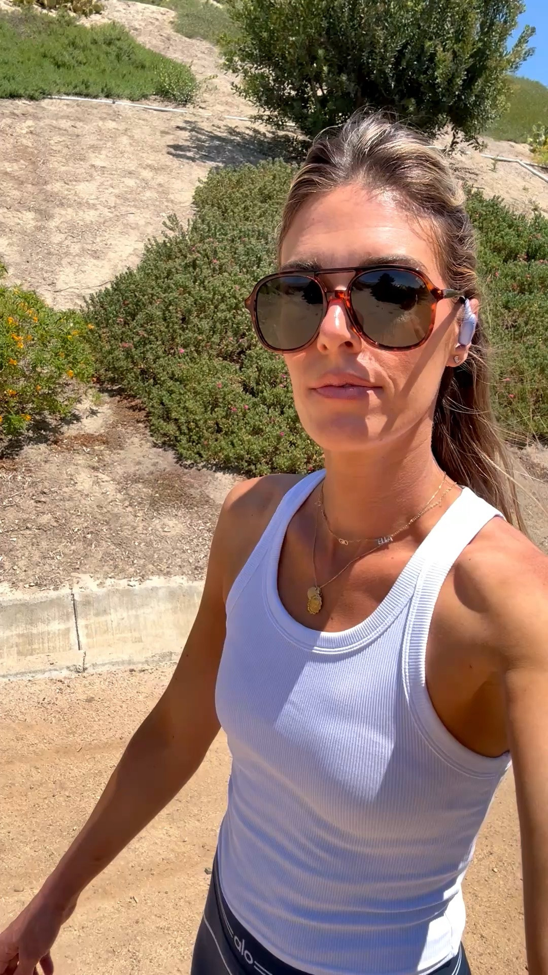 What I wore for a walk 💙☀️ I’ve been loving these new headphones 👍🏼 They hook over the ear and you can still hear noise which as a Mom is key 👍🏼 Lightweight and great sound.  Also loving my new Alo workout wear! These leggings are my new fave ❤️ 

Alo, New Balance, Raycon, workout wear, mom style, active set, blue leggings, walk outfit, what i wore for a walk, workout set, Pilates outfit

#LTKootd #LTKActive #LTKfitnessgoals
