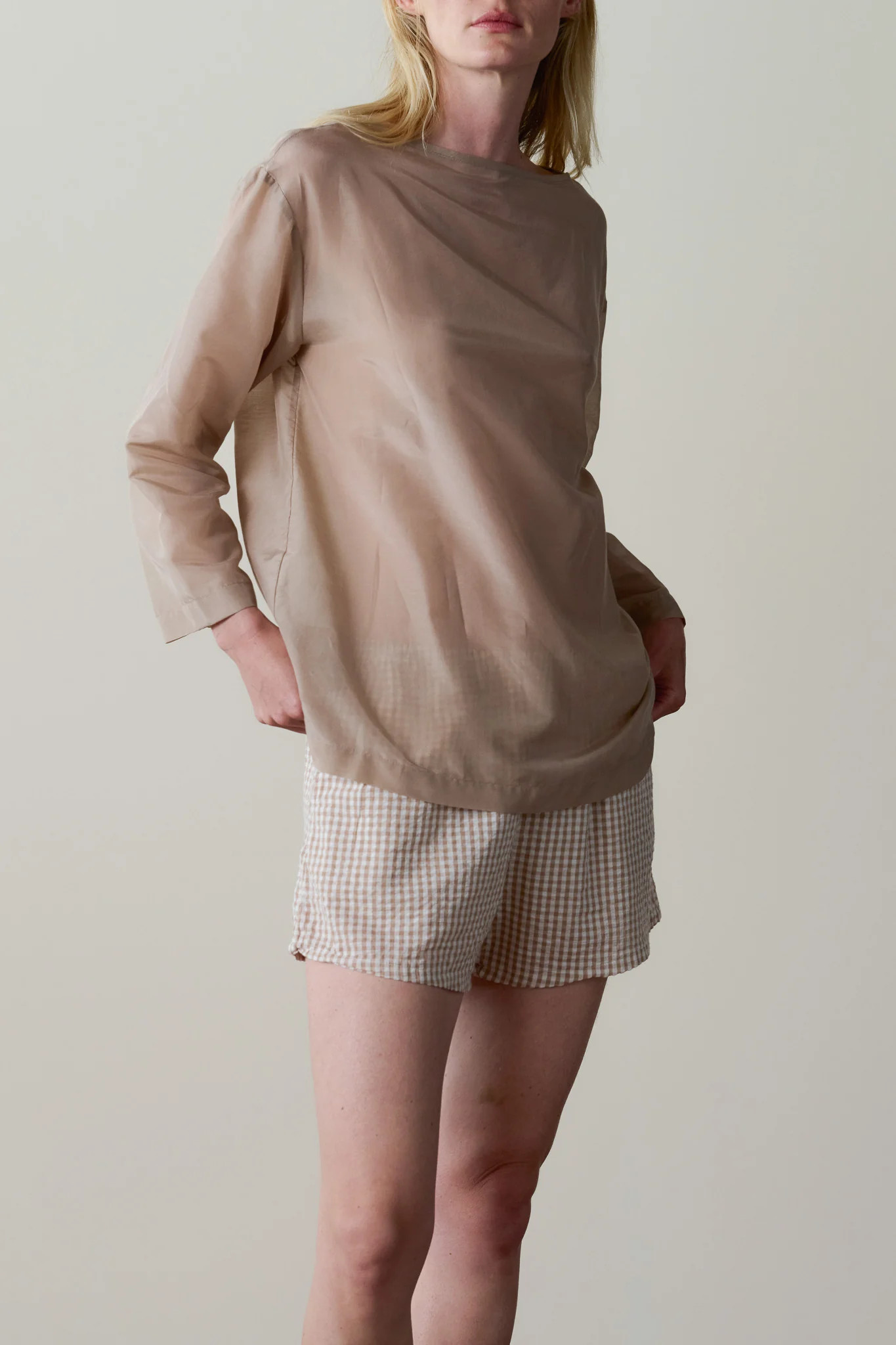 Jet Cotton Gingham Tap Short \u2013 DONNI. | Cotton Gingham | DONNI.