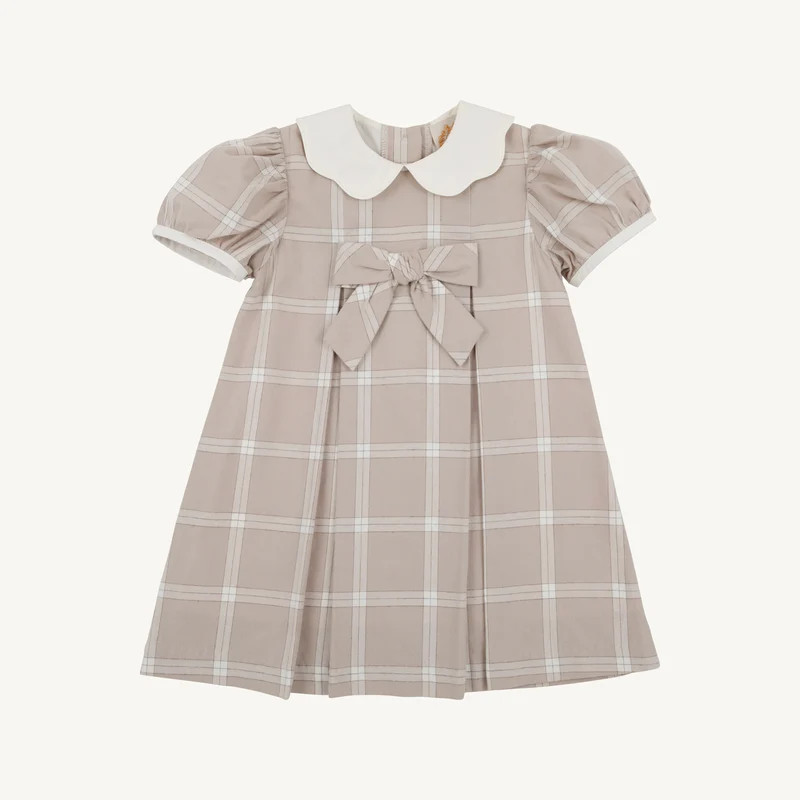 Francene Frock - Thompson Park Plaid with Palmetto Pearl | The Beaufort Bonnet Company