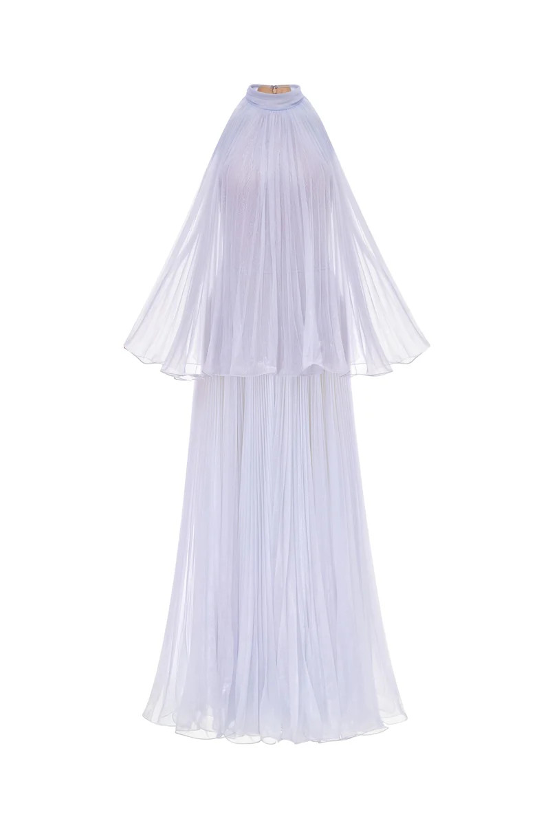 VIOLET PLEATED MIDI DRESS | Montsand | CULT MIA | CULT MIA UK LTD