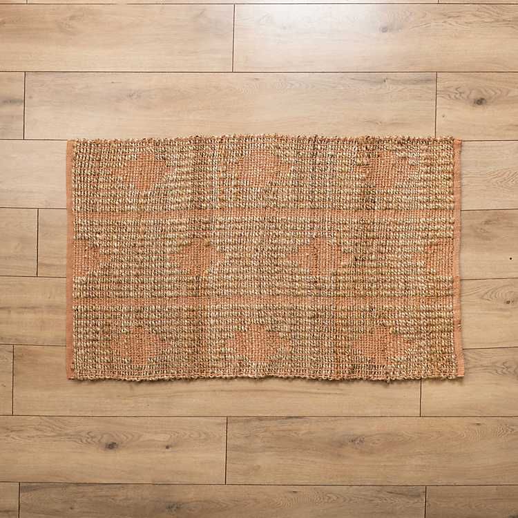 New! Terracotta Jute Woven Scatter Rug | Kirkland's Home