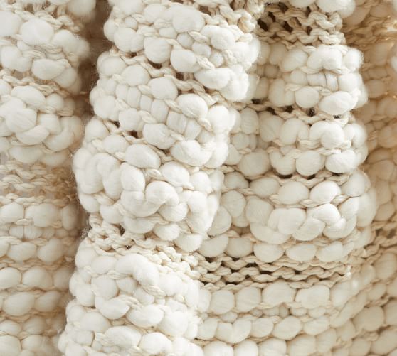 Cozy Darian Textured Handknit Throw | Pottery Barn (US)