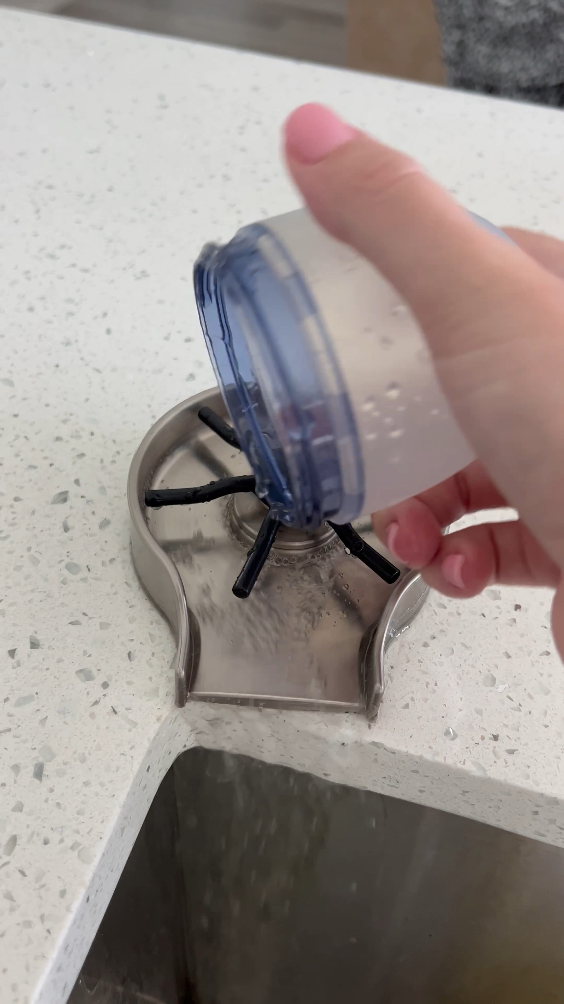 #1 baby bottle rinser! Hubby loves it for rinsing the coffee stains from coffee mugs as well! Saves so much time and it’s fun 🤩 