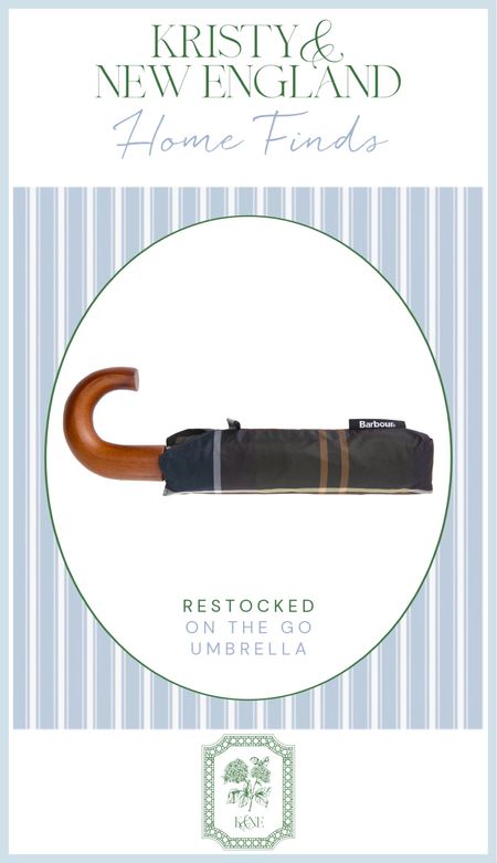 Barbour packable umbrella in classic tartan 

#LTKover40 #LTKSeasonal #LTKhome