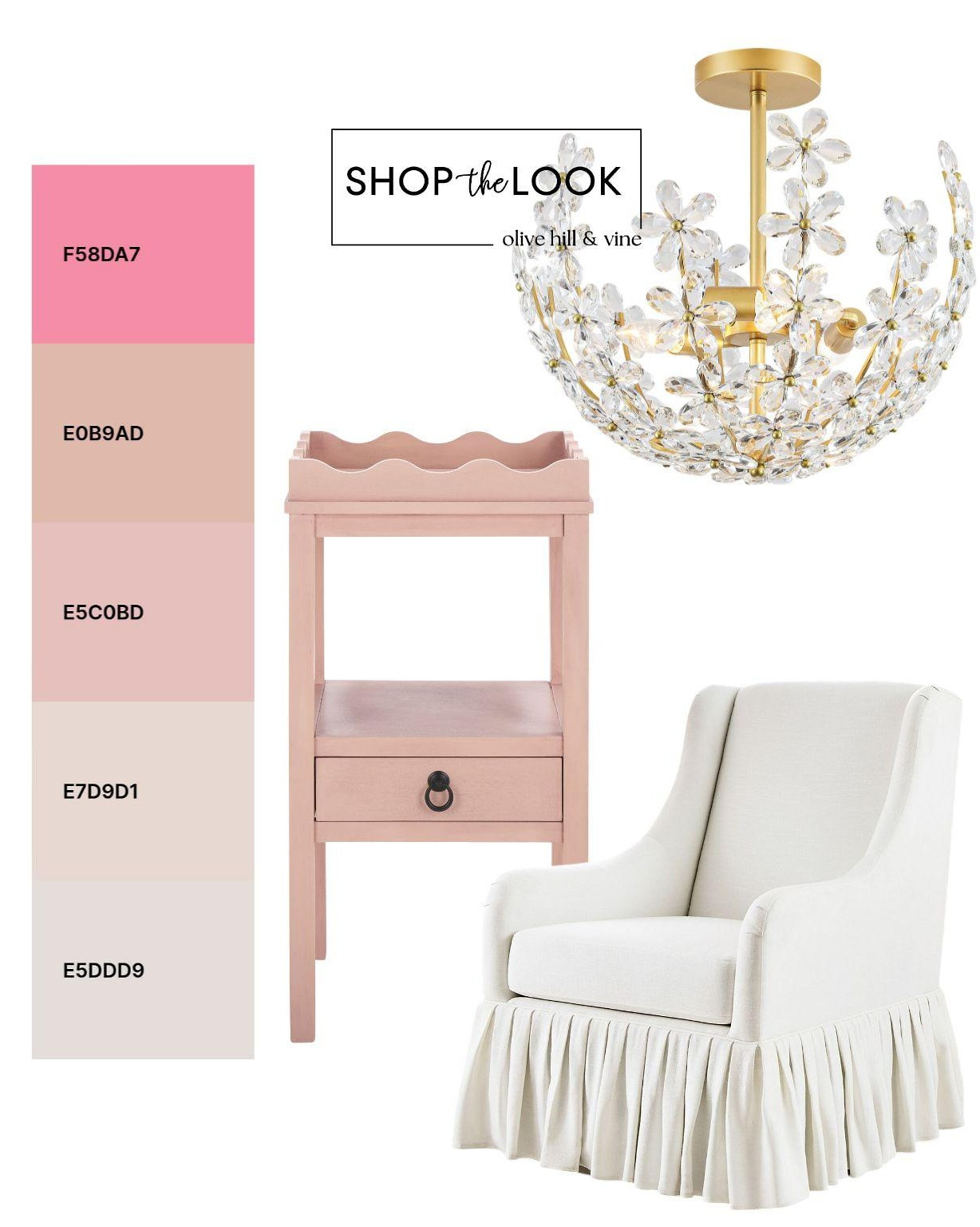 Blush tones meet soft florals in this dreamy nursery palette. We’re pulling pieces with unique textures and scalloped details to add charm and depth—creating a space that feels sweet, layered, and effortlessly pulled together for baby. 

 

#LTKHome #LTKBaby #LTKBump