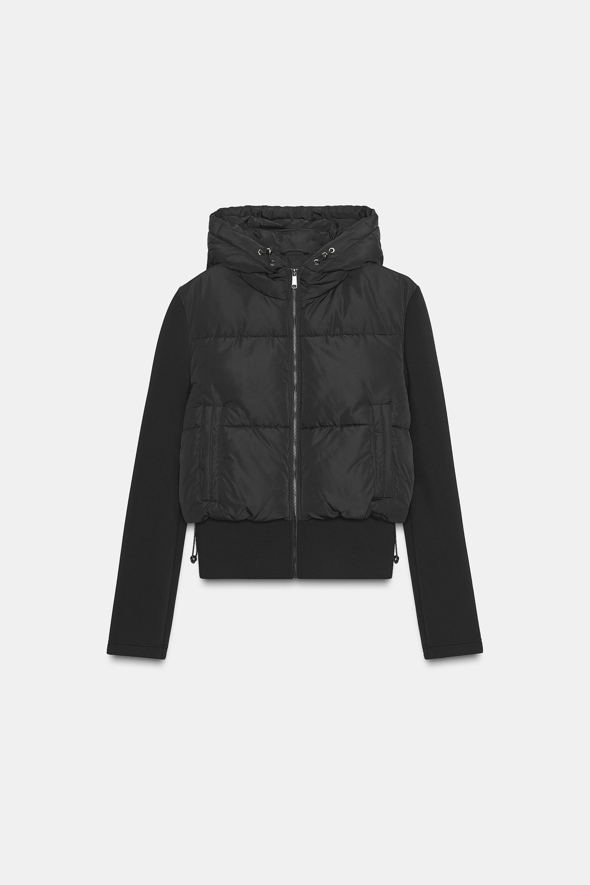 WATER AND WIND PROTECTION HOODED PUFFER JACKET | Zara US