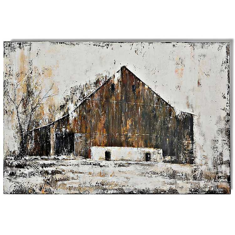 Aged Barnhouse Canvas Art Print | Kirkland's Home