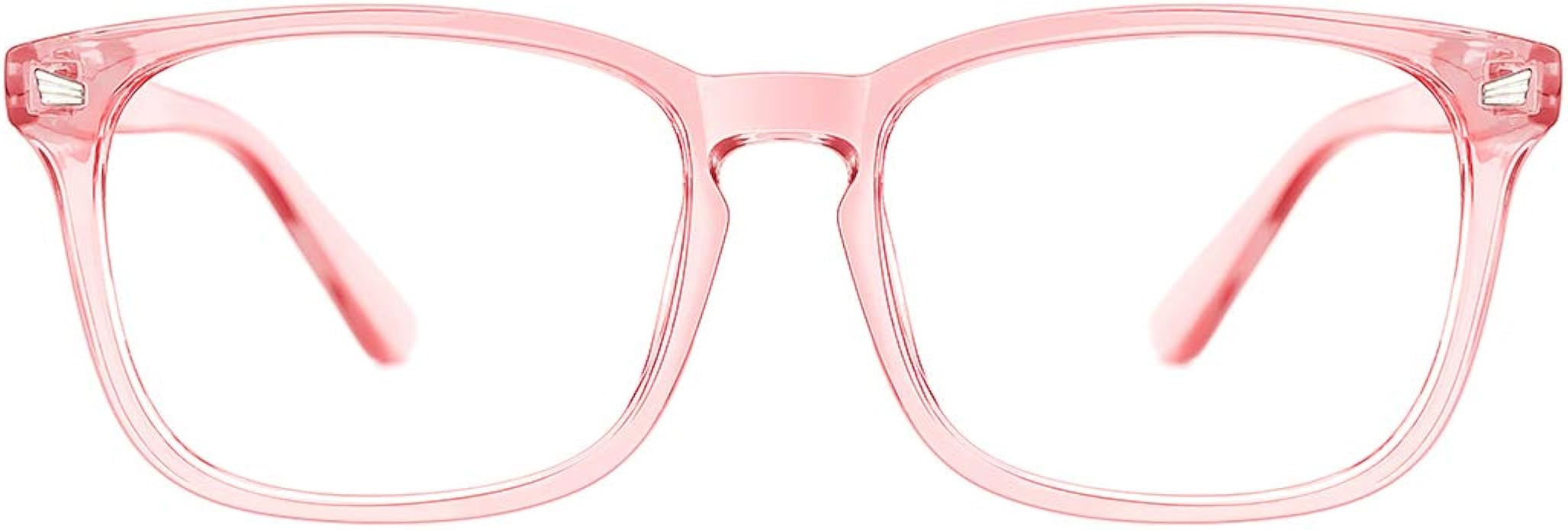 TIJN Blue Light Blocking Glasses Square Nerd Eyeglasses Frame Anti Blue Ray Computer Game Glasses | Amazon (US)