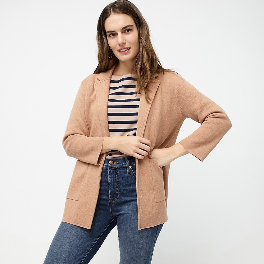 Sophie open-front sweater-blazer | J. Crew US