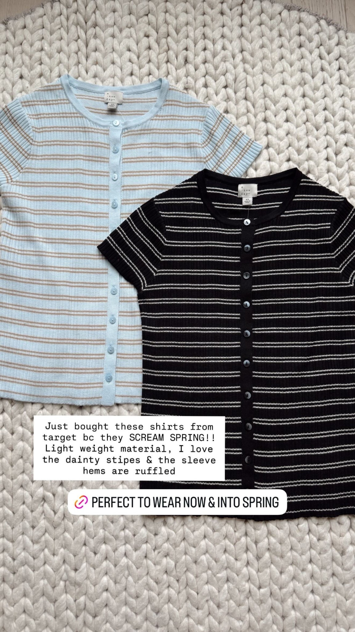 These shirts are light weight, has the dainty stripe details & the hem on the sleeve. 

Bought size s / my tts 

#LTKmomlife #LTKgrwm #LTKootd