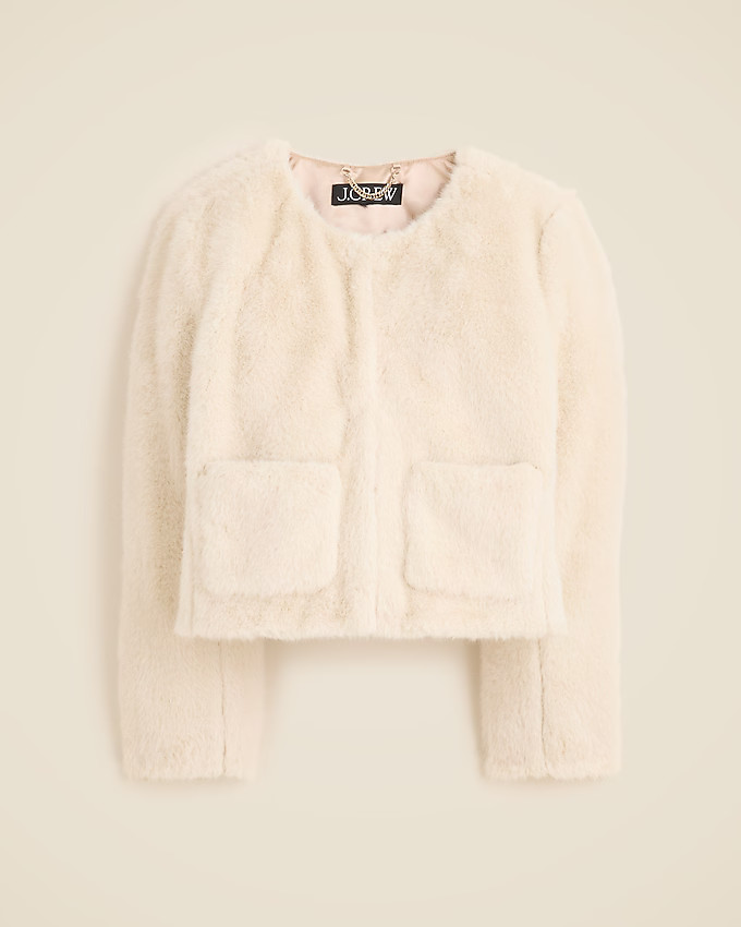 Faux-fur lady jacket | J. Crew US
