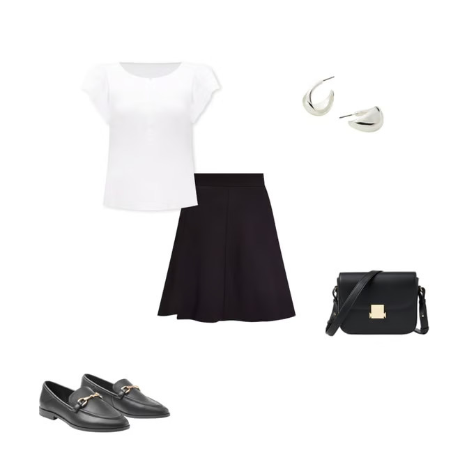 Ponte Seamed Skirt | LOFT