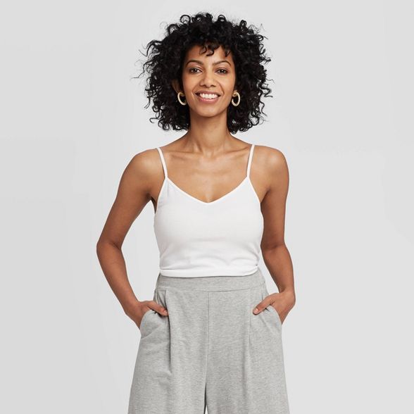 Women's Slim Fit Rib Tank Top - A New Day™ | Target