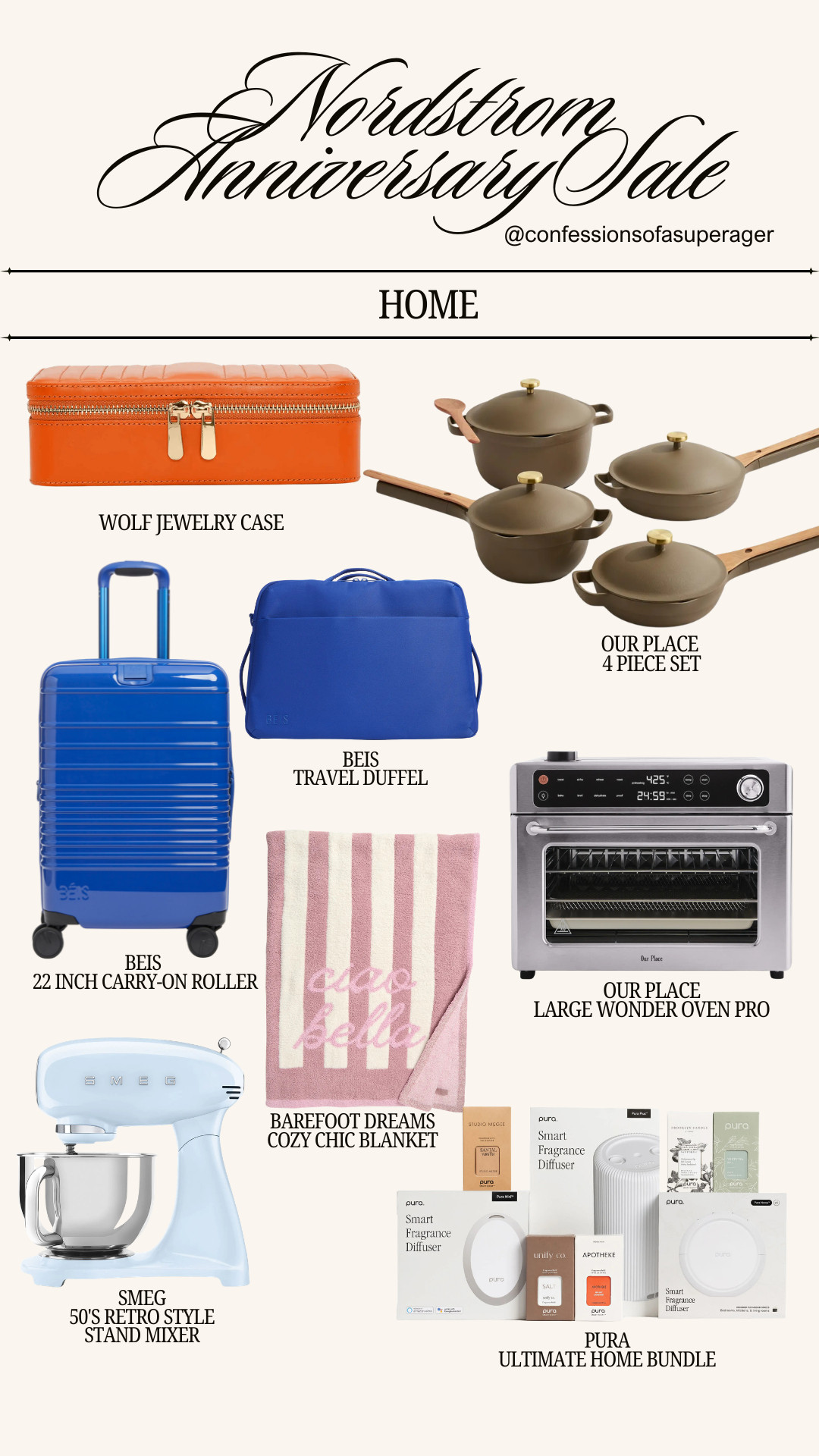 Refresh your home for less with the Nordstrom Anniversary Sale! From the viral Our Place cookware and Wonder Oven to BEIS travel essentials, Barefoot Dreams blankets, SMEG kitchen appliances, Pura smart diffusers, and chic organization finds, these are the home and lifestyle deals worth grabbing before they sell out. Save this guide and shop your favorites now! ✨🏡 

 #NordstromAnniversarySale #NSale #NordstromHome #HomeDecor #HomeEssentials #KitchenFavorites #OurPlace #BarefootDreams #BEIS #SMEG #Pura #TravelEssentials #HomeInspo #LuxuryLiving #OrganizationIdeas #CozyHome #LTKSale #LTKFinds #LTKStyle #ConfessionsOfASuperAger

#LTKHome #LTKHome #LTKSaleAlert #LTKTravel