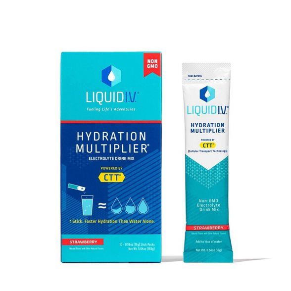 Liquid I.V. Hydration Multiplier - Strawberry - 10ct/0.56oz | Target