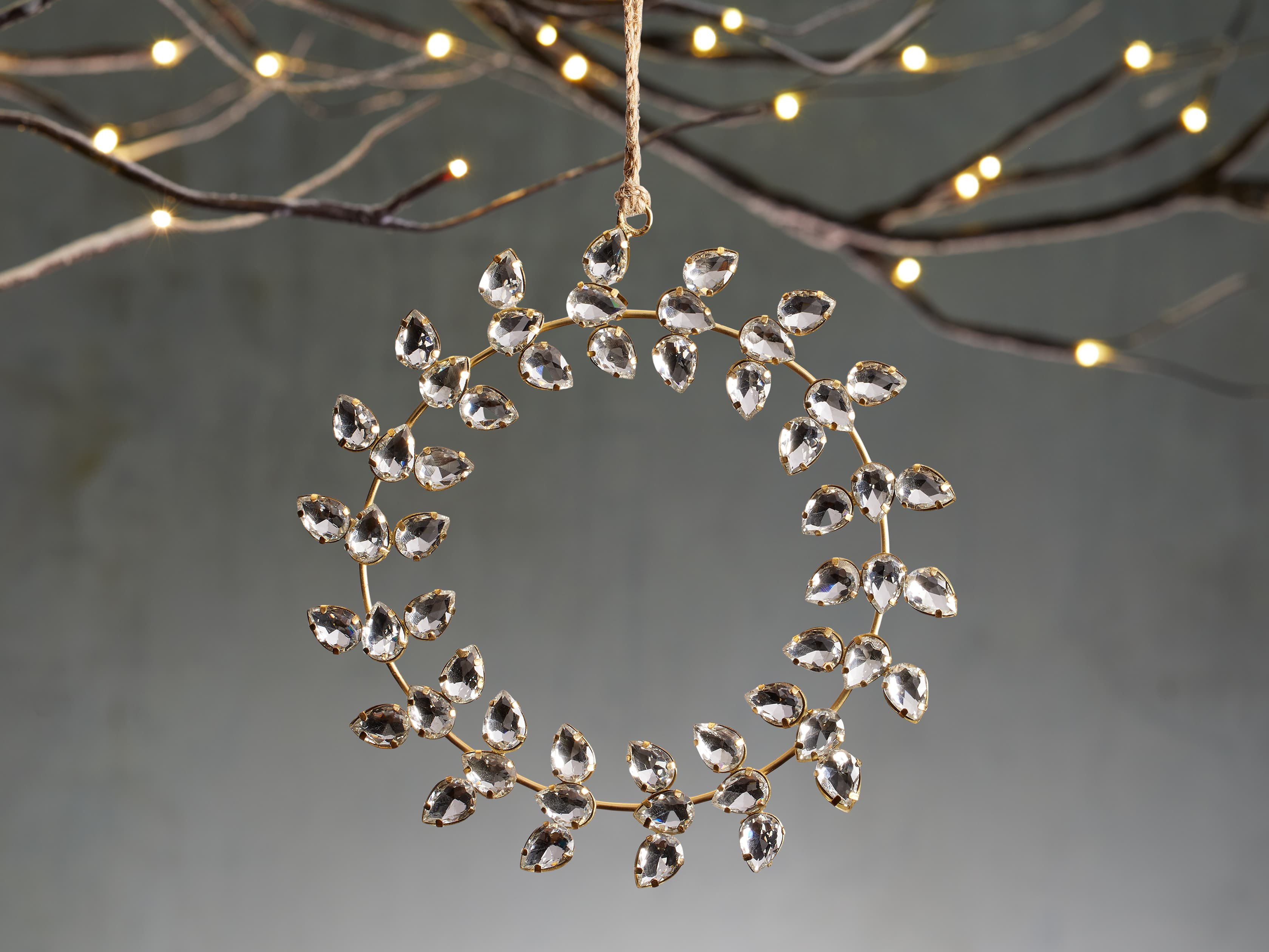Snowflake Wreath Ornaments (Set of 4) | Arhaus
