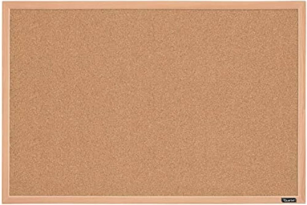 Quartet Cork Board Bulletin Board, 23" x 35" Framed Corkboard, Oak Frame, Decorative Hanging Pin ... | Amazon (US)