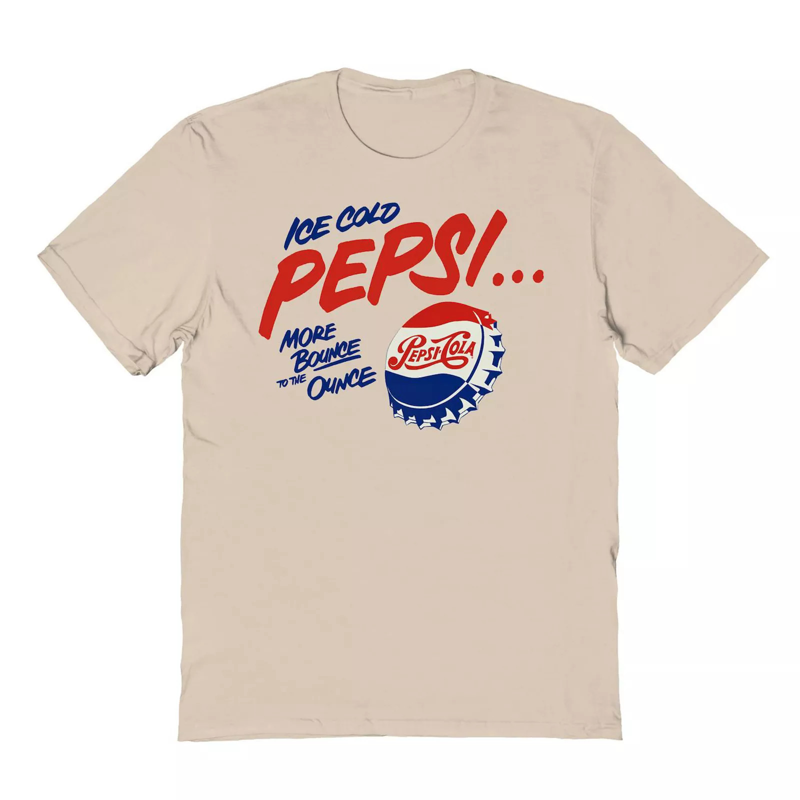 Men's Pepsi Ice Cold Pepsi Vintage Ad Graphic Tee, Size: XL, Beig/Green | Kohl's