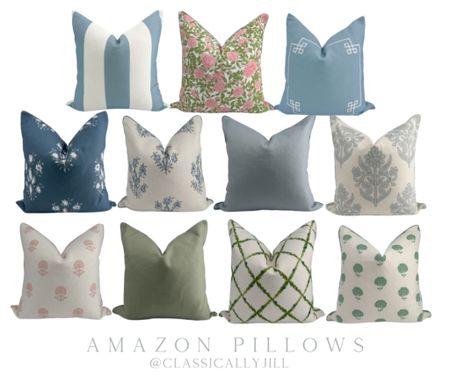 Amazon Pillows, throw pillows, grandmillennial throw pillows 

#LTKhome #LTKfindsunder50 #LTKsalealert