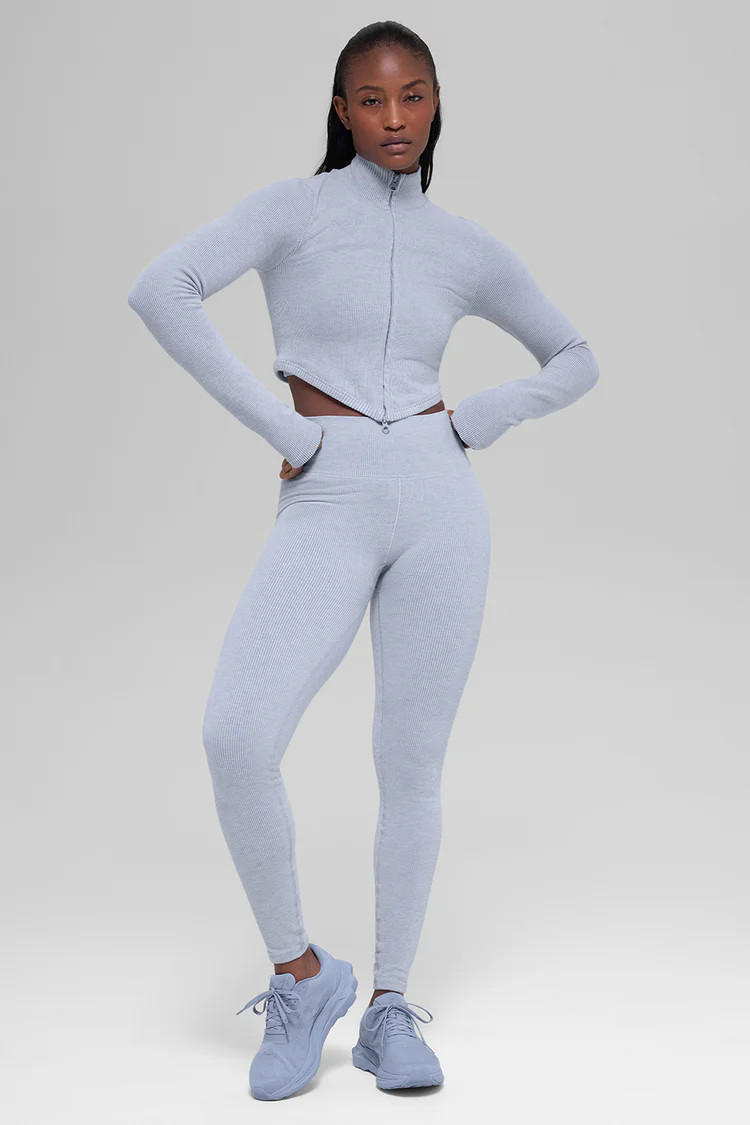 Seamless Two Tone Rib Jacket | Alo Yoga (US)