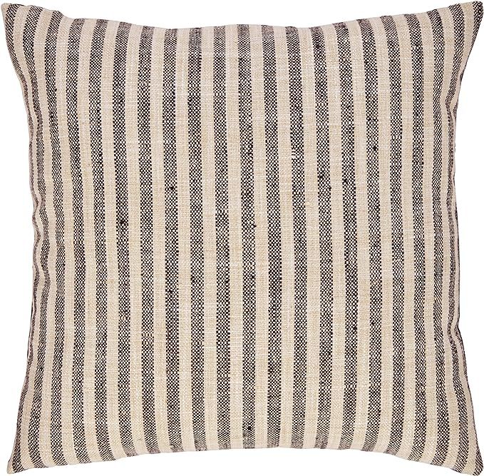Stone & Beam Rustic Stripe Throw Pillow - 17 x 17 Inch, Thunder | Amazon (CA)