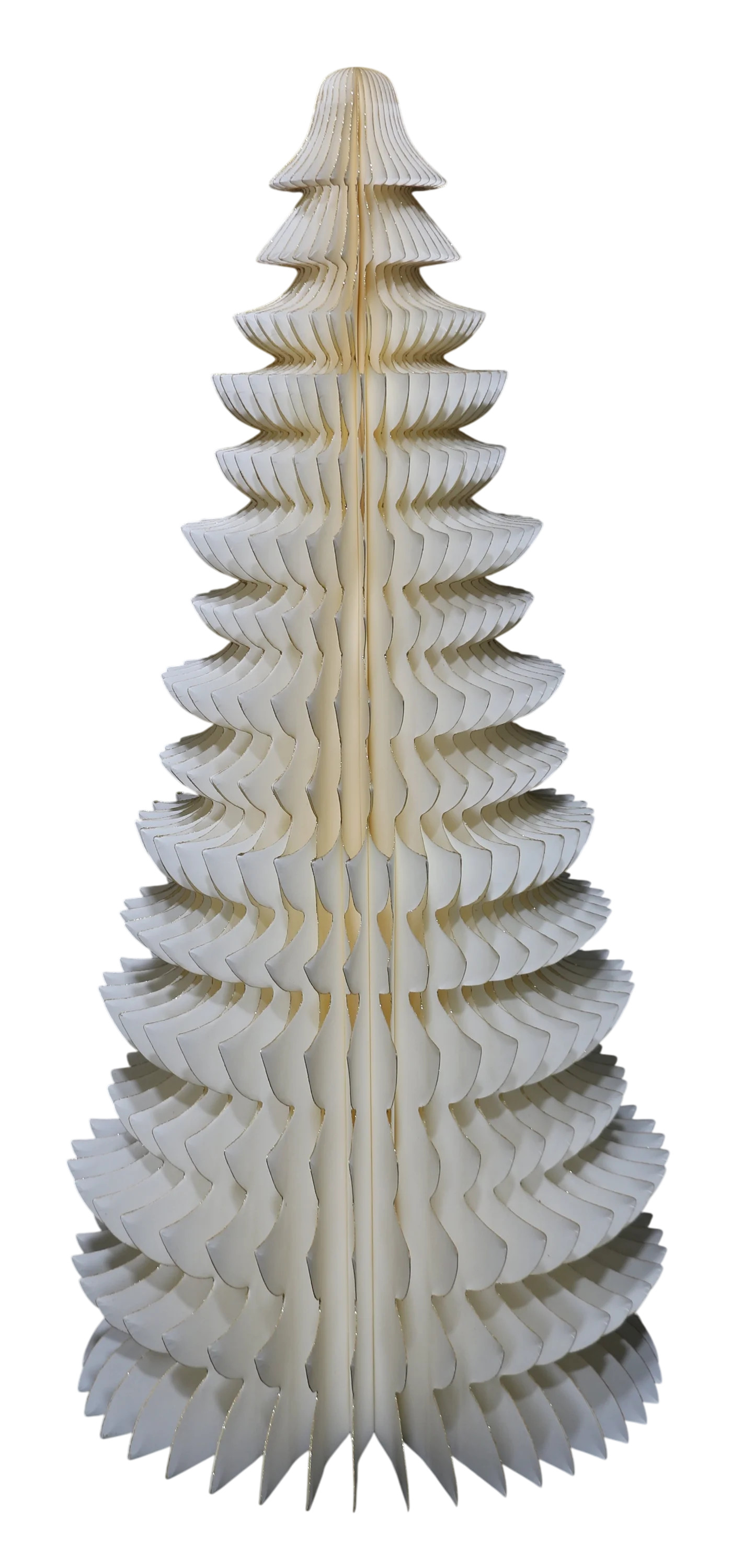 Honeycomb Paper Tree Christmas Decoration, White, 35", by Holiday Time | Walmart (US)