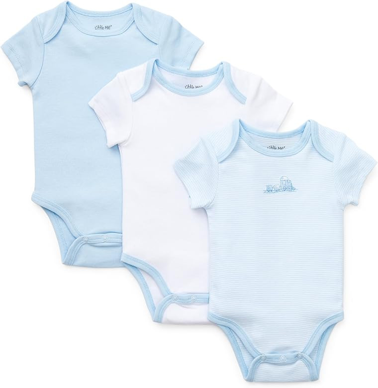 Little Me Boys' 3-Pack Bodysuits | Amazon (US)