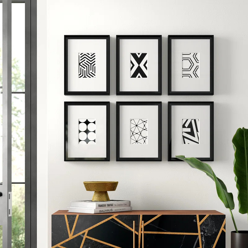 Mercury Row® 6 Piece Framed Art Set - Picture Frame Graphic Art Print Set & Reviews | Wayfair | Wayfair North America