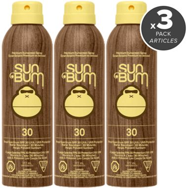 Sun Bum Moisturizing Sunscreen Continuous Spray SPF 30 Trio Bundle | Well.ca