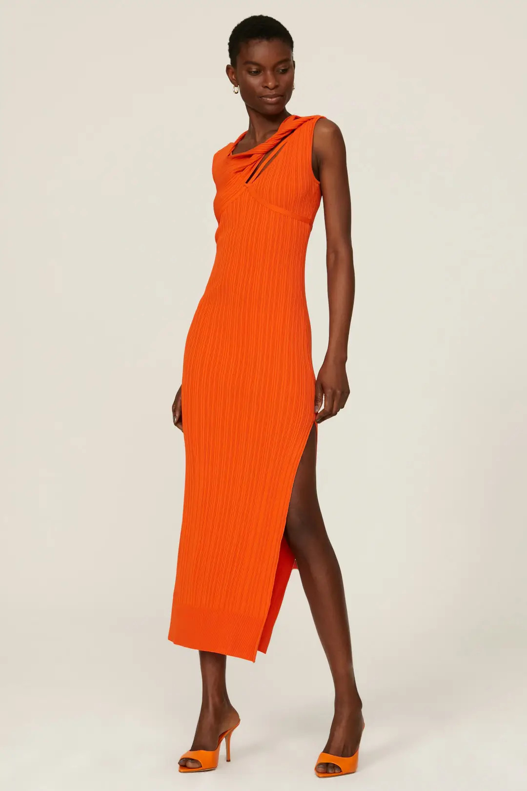 Aknvas Sevrine Dress Orange | Rent the Runway