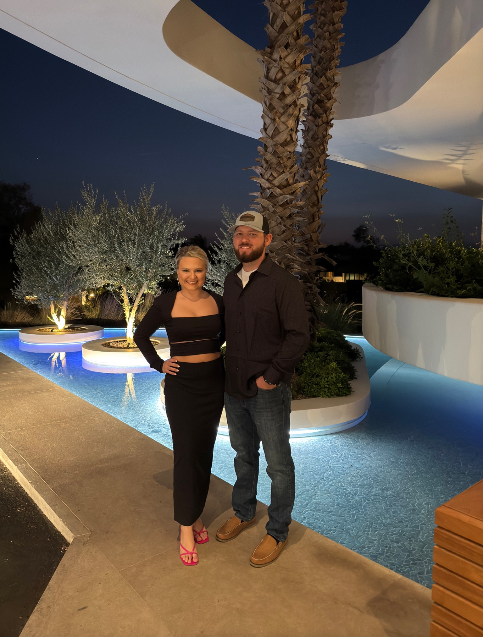 Dressy dinner on our honeymoon in Athens Greece