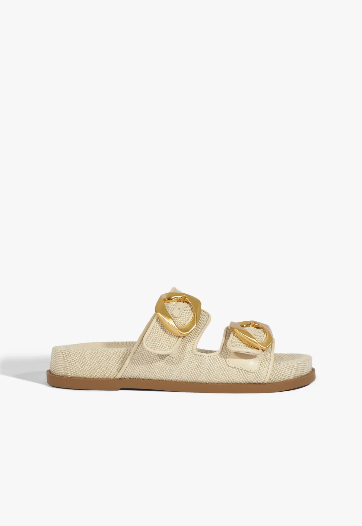 Olga Sporty Flatform Flats | Beige | Fabric | Schutz (US)