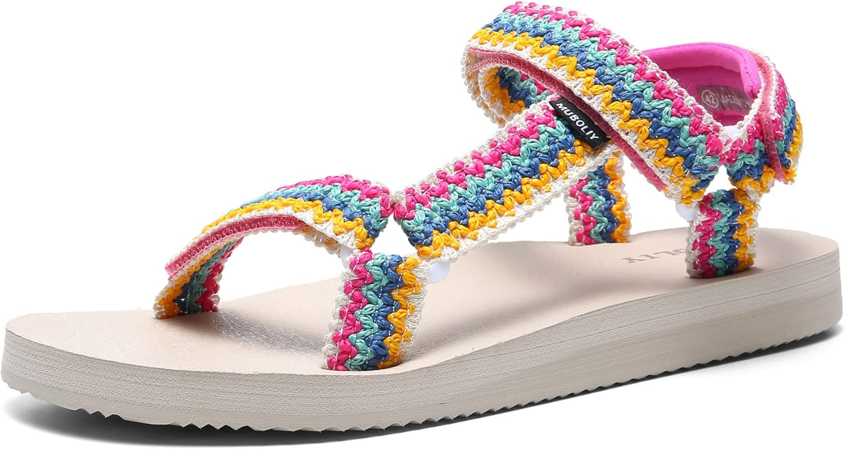 Muboliy Women's Sandals Casual Summer Water Sandals with Arch Support Yoga Mat Insole Outdoor Wad... | Amazon (US)